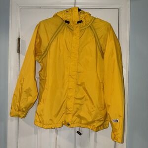 Vintage The North Face Gortex Jacket Made In USA Brown Label Size W-M Yellow‎